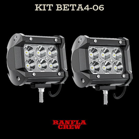 Kit de Faros Auxiliares de 4" 18W. BETA4-06