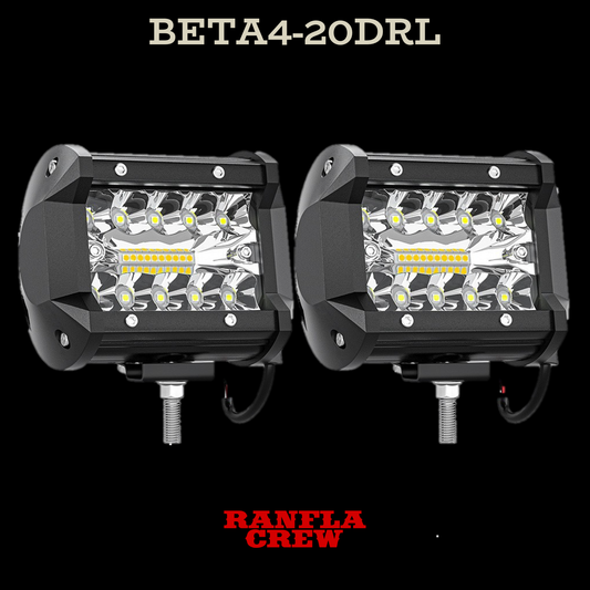 KIT de Faros Auxiliares de 4" 60W. Función Dual. BETA4-20DRL.