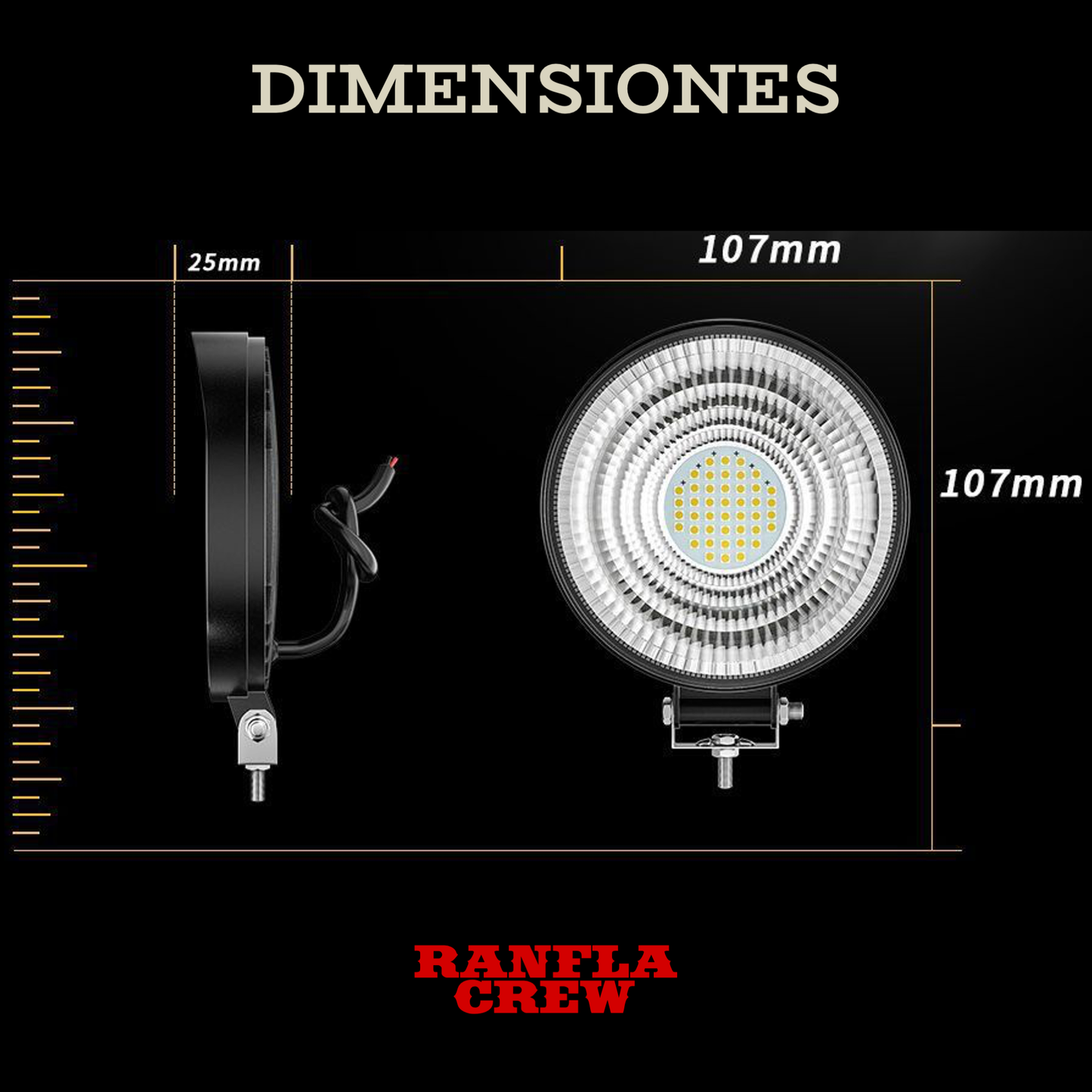 Faro Auxiliar de 4"132W. DELTA4-44