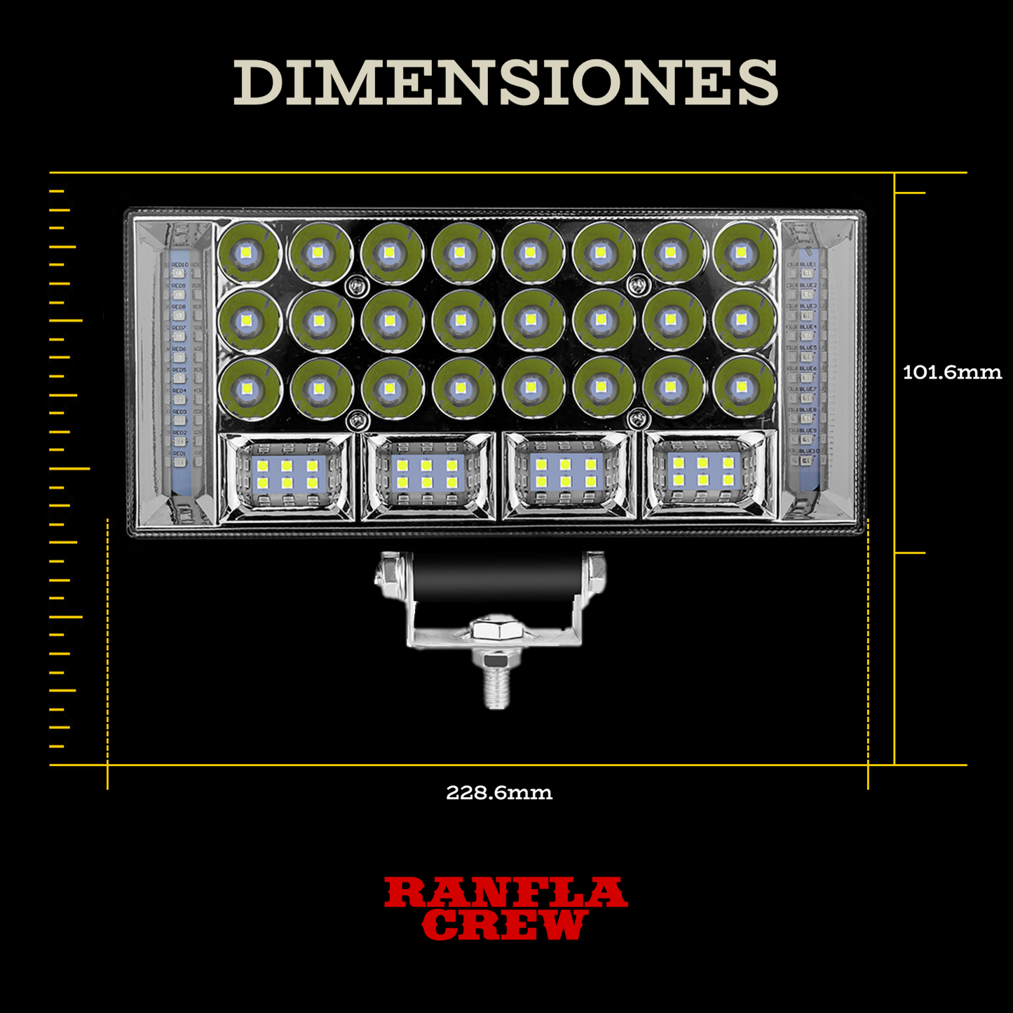 Faro auxiliar de 8" 204W. Función Dual. BETA8-68DRL