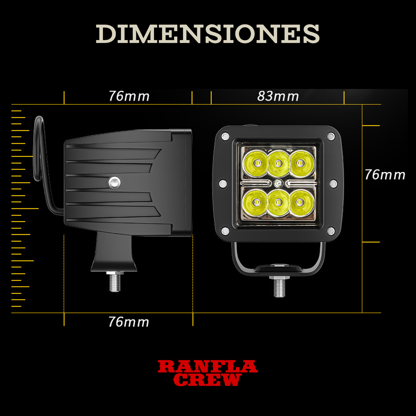 Faro Auxiliar 3" 18W. BETA3-06