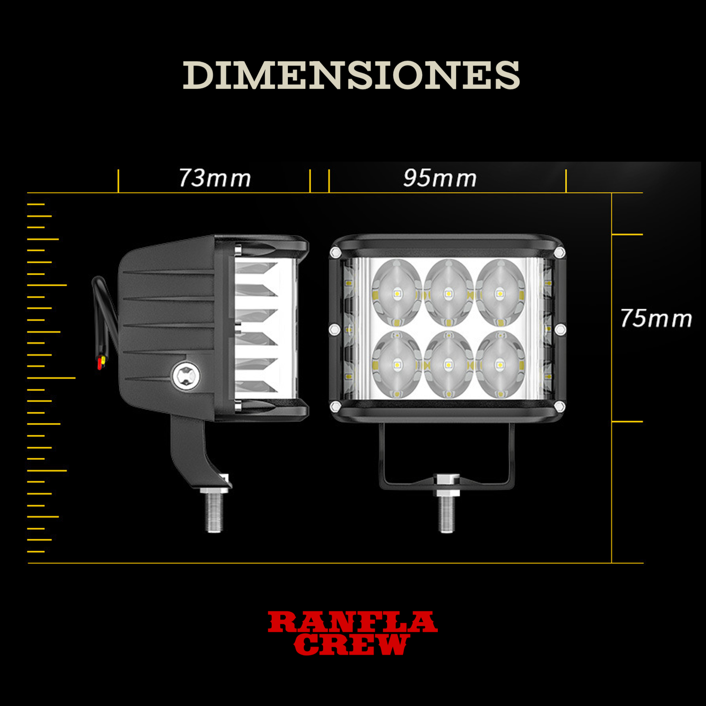 Faro Auxiliar de 4". 78W. Doble función. BETA4-66DRL